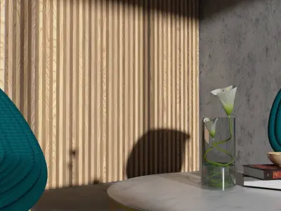 CHAIRS AND TABLE Free 3D model