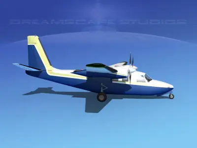 Aero Commander 500 V10 3D model