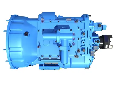 Blue Model of Transmission 3D model