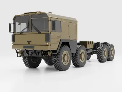 Man KAT1 3D Model - 6x6 and 8x8 Trucks 3D model