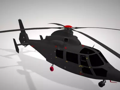 Helicoptero helicopter Free 3D model
