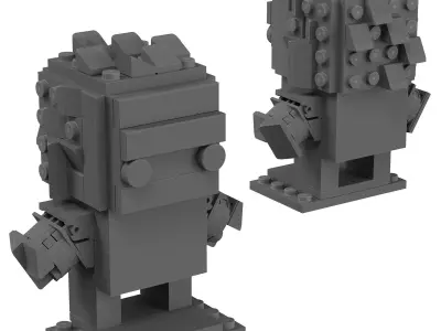 Lego Brickheadz- 41592 The Hulk 3D model