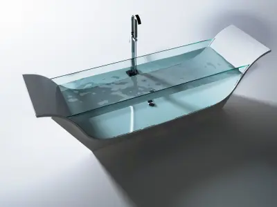 5 models modern luxury bathtubs  PART- 1 3D model