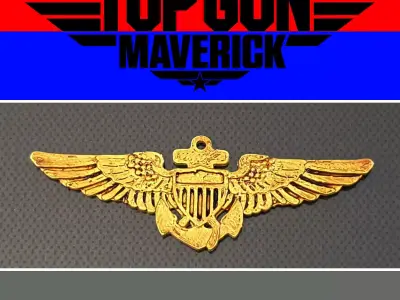 Pilot badge 3D model