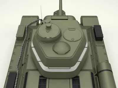 T34 76 Tank 3D model