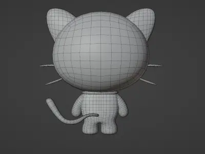 Chococat sonic cat 3D model