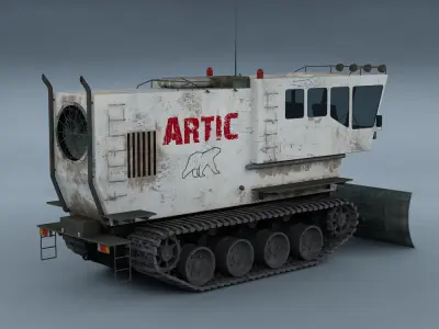 Polar transporter V1 white 3D model