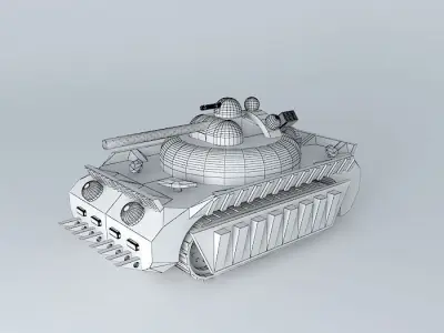 Unmanned Tank Free 3D model