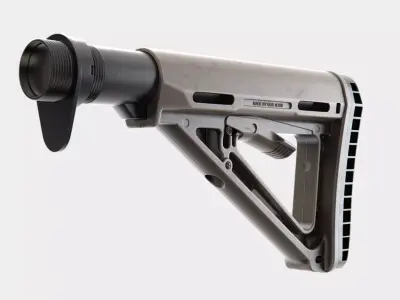 Stock magpul - High-poly 3D model