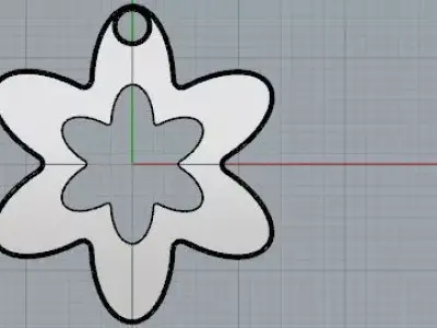 Ciondolo Margherita Free 3D model