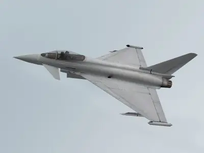 Eurofighter F2 Typhoon Low-poly 3D model