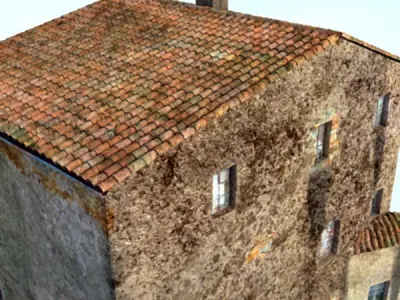 Old European House Detailed Realistic 3D model