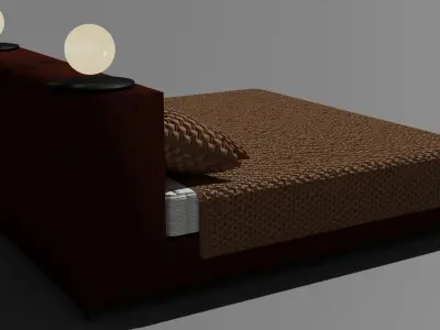 base and bed Free 3D model