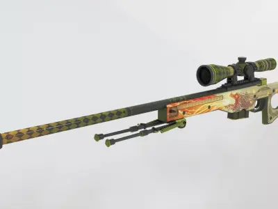 AWP Dragon lore 3D model