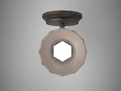 Sconce Light Low-poly 3D model