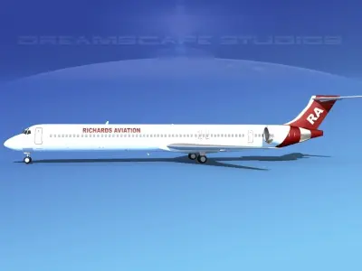 McDonnell Douglas MD-90 Richard Aviation 3D model