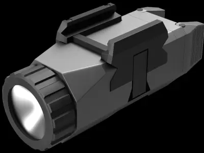 Inforce Tactical Flashlight Low-poly 3D model