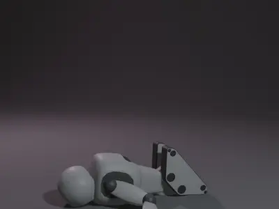 Robot Low-poly 3D model 33