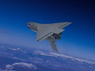 NASA Aircraft Low-poly 3D model