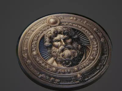 Leonidas Medallion 3D print model