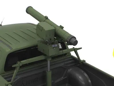 Mitsubishi L200 ATGM Stugna P 2022 3D model