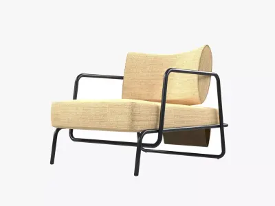 Bauhaus Chair with steel elements Free 3D model