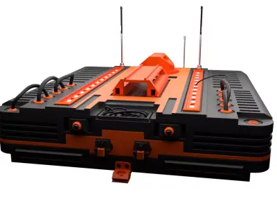Drone orange and tank 3D model