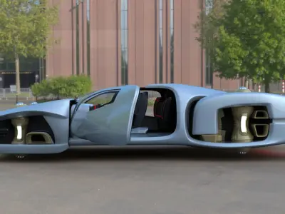 Total Recall Hover Car 2084 3D model