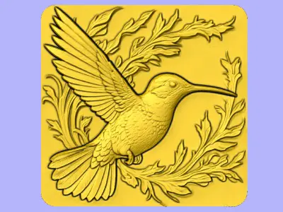 STL BEIJA-FLOR 3D model