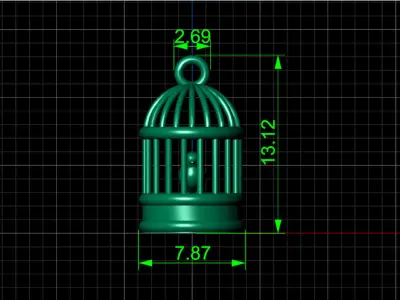 bird in the cage vintage charm Free 3D print model