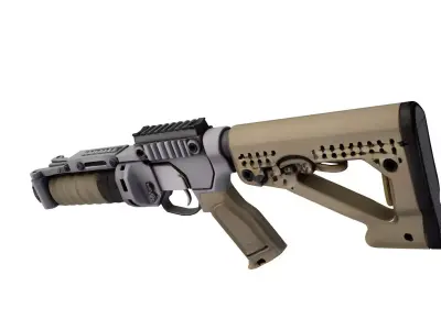  STEYR GL 40 Grenade Launcher 3D model