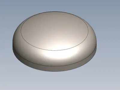 Ellipsoidal head 24in OD schedule 20 Free 3D model