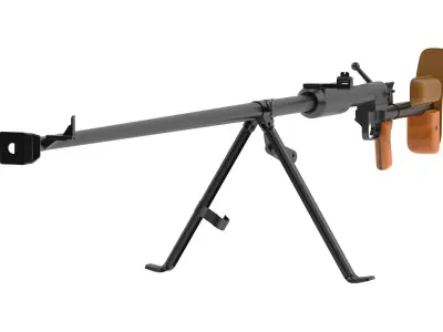 PTRD-41 machine gun 3D model