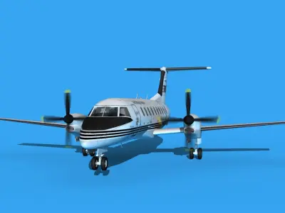 Embraer EMB120 Air Michigan Express 3D model