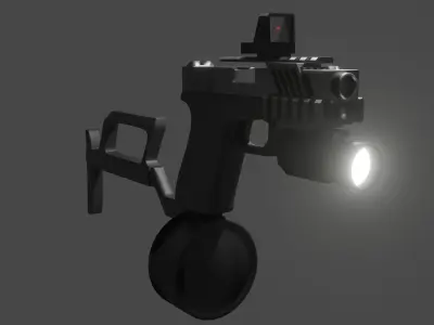 Customizable Glock Free 3D model