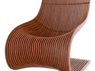 Michael Thonet rating chair 3d model Low-poly 3D model