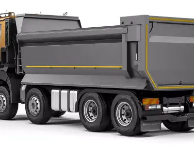 Renault K430 8x4 tipper 2016 3D model