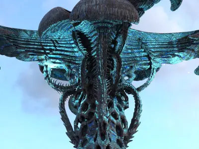 Alien Cliff Shroom Mushroom 2 3D model