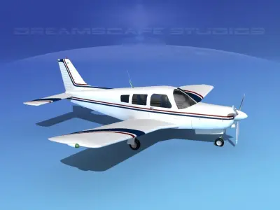 Piper Turbo Arrow 240 V17 3D model