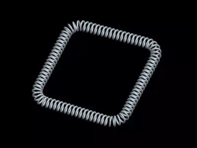 Helical Sweep around a curve Free 3D model