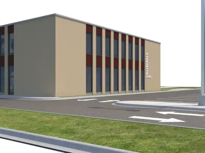 Commercial-034 Office Building 3D model