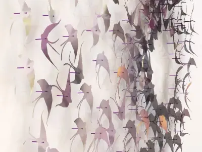 Michelle Mckinney Metal Bird Art 3D model