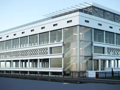 Multi-level parking 3D model