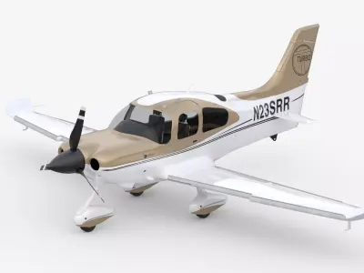 Aircraft Propeller Turbo 3D model