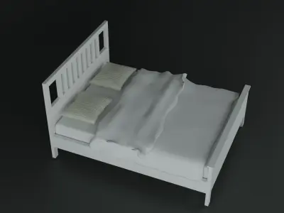 bedroom sofa Free low-poly 3D model