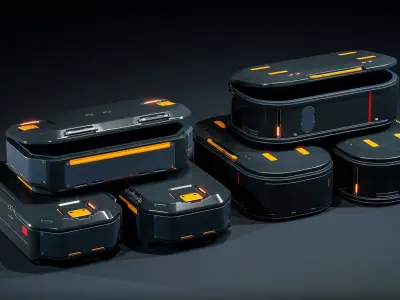 Ammunition Cargo Boxes 3D model