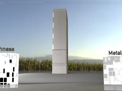 Electrical Distribution Cabinet 161 Low-poly 3D model