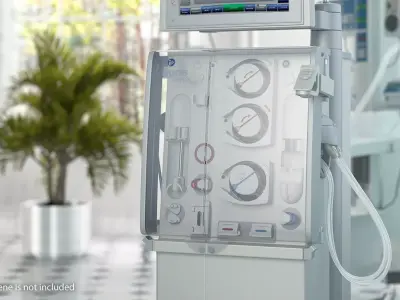 Fresenius 5008 Cordiax Dialysis Machine 3D model
