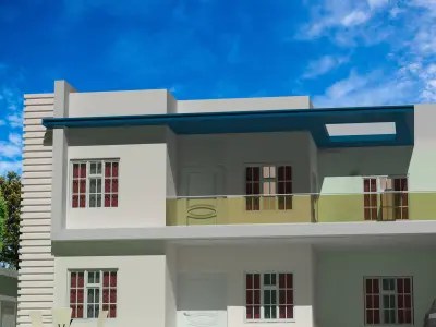 TWO STORY COMMERCIAL BUILDING MODEL 3D model Free 3D model