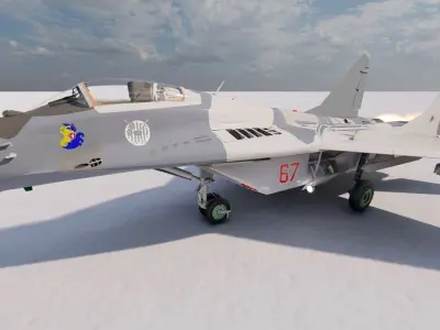 Mig 29 jet fighter 3D model